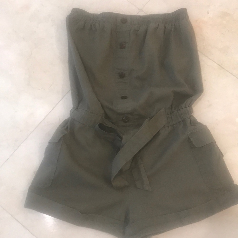 Khaki green romper